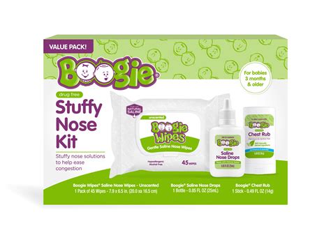 Boogie Stuffy Nose Kit Stuffy Nose Bundle Boogie Wipes Solutions