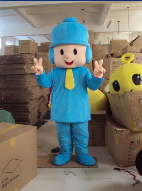 Plush Blue Pocoyo Mascot Costume Movie Character Costume Cartoon ...