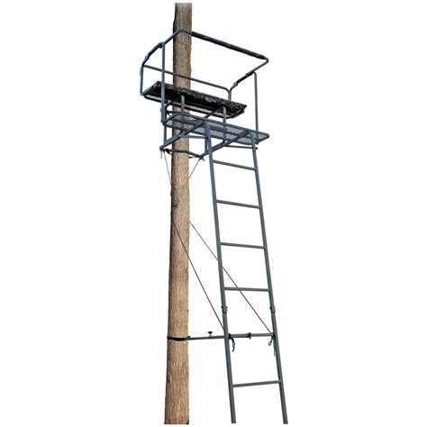 Guide Gear® 2 Man 15 Ladder Stand 140038 Ladder Tree Stands At