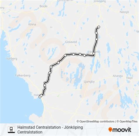 halmstad centralstation jönköping centralstation Route Schedules