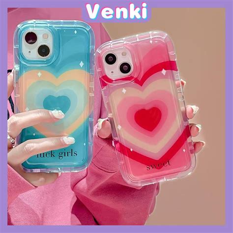 Venki Case For Iphone Pro Max Tpu Soft Jelly Airbag Case Love