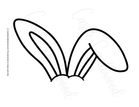 rabbit ears printable 3