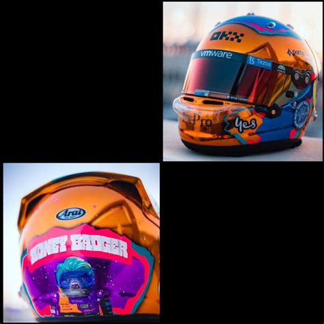 Daniel Ricciardo 2022 AbuDhabiGP helmet | Coches y motocicletas