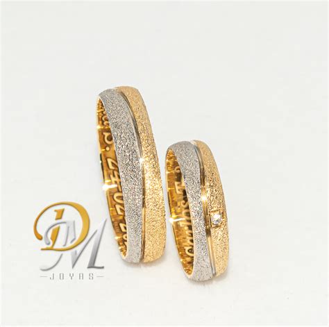 Argollas De Matrimonio Modelo Bicolor Joyas DM