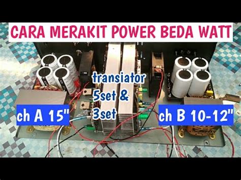 Cara Merakit Power Ampli Beda Jumlah Transistor Final Driver Socl