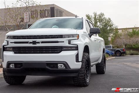 Inch Kmc Km Technic Satin Black On A Leveled Chevrolet