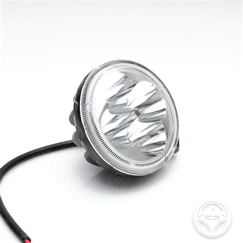 Par Faros 4 Leds Auxiliares Redondos Luz Fija Blanca 12w MercadoLibre