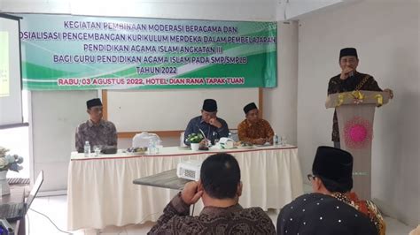 Kanwil Gelar Pembinaan Moderasi Beragama Dan Sosialisasi Kurikulum Merdeka