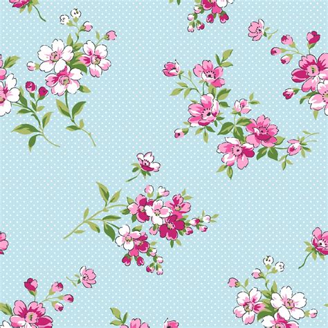 Waverly Inspirations 100 Cotton 44 Wide Print Small Floral Aqua