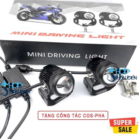 Đèn Trợ Sáng Bi Cầu Mini Loại 1 2 Chế Độ Sáng vàng và Trắng Bảo Hành 6