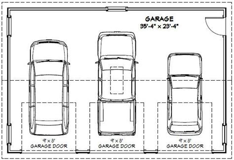 Measurements Of 2 Car Garage