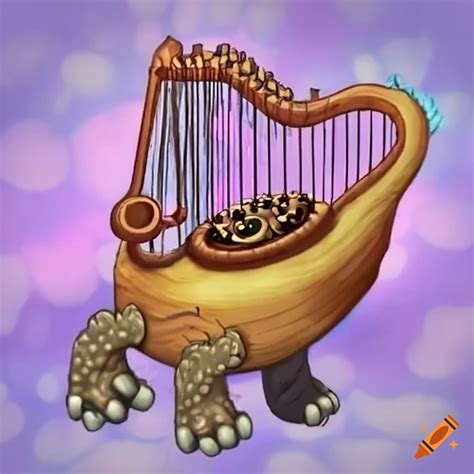 Harp Playing Monster From My Singing Monsters On Craiyon