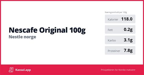 Nescafe Original 100g - Kassalapp®