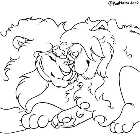 Maned Lion Couple Base By Pantheraleo0 On Deviantart