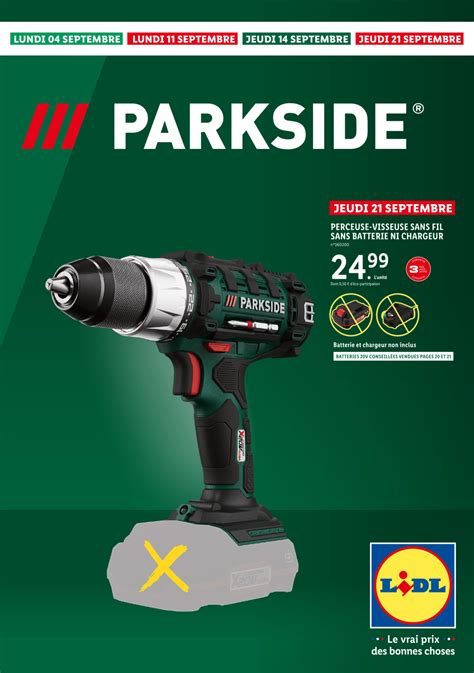 Catalogue LIDL Du 4 Au 21 Septembre 2023 Arrivage Bricolage PARKSIDE