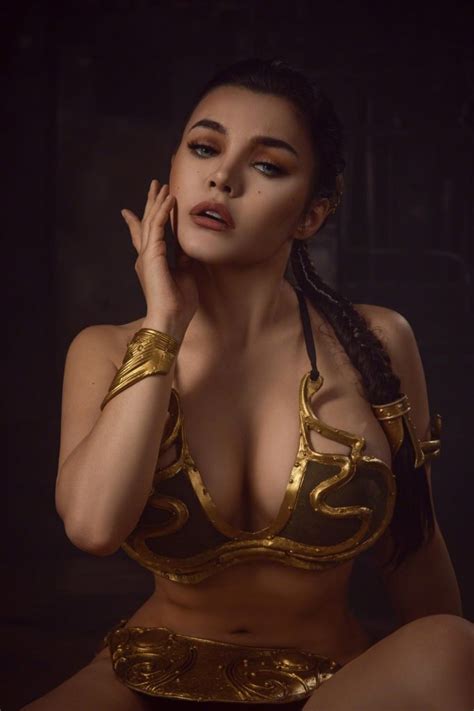 Kalinka Fox Princess Leia Slave Bikini Cosplay Leaked Thotslife