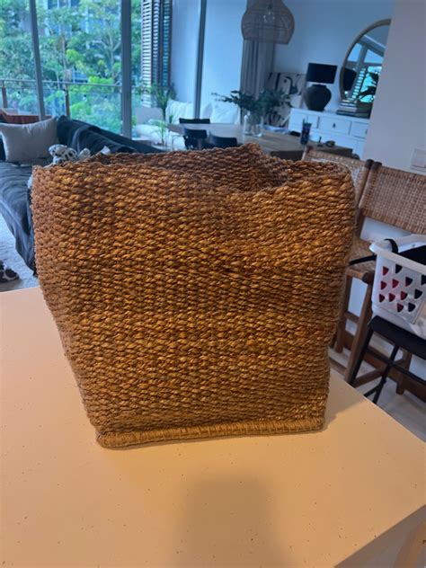 Ikea Tjillevips Jute Basket Furniture Home Living Home Decor Other