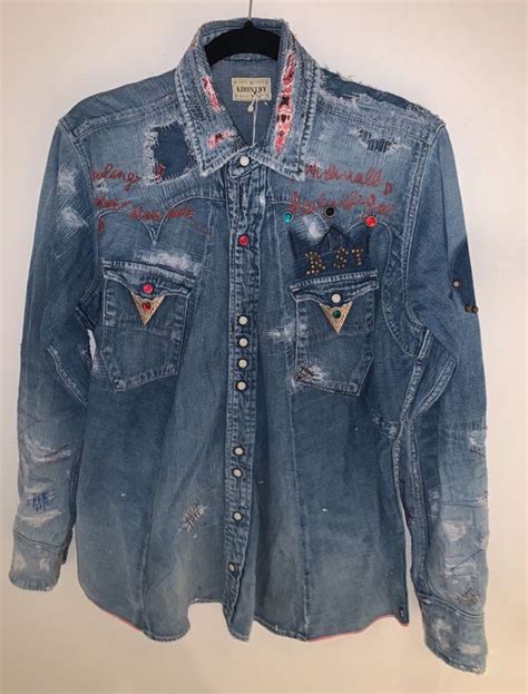 Kapital Kapital Sukiyaki Denim Western Shirt Grailed Western Shirts