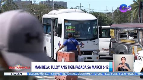 Manibela Nasa Puv Sa Buong Bansa Ang Kasali Sa Tigil Pasada Sa