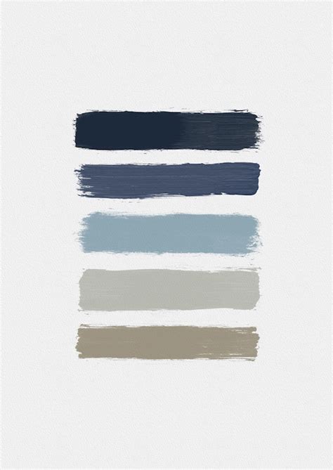 Blue And Taupe Stripes Posters And Prints By Orara Studio Printler