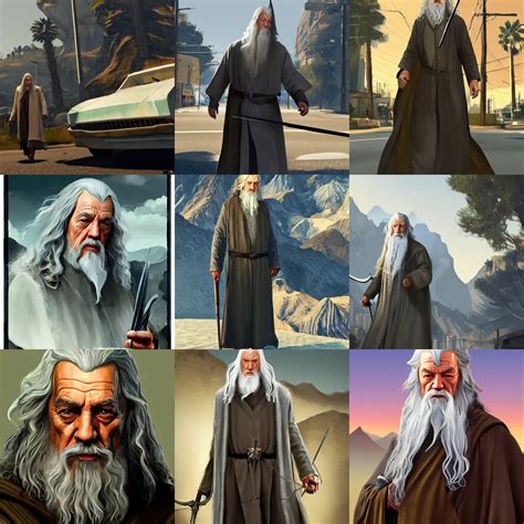 Gandalf In GTA V Cover Art By Stephen Bliss Stable Diffusion OpenArt