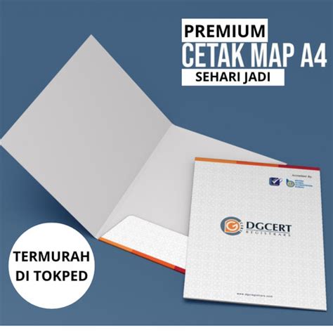 Jual Cetak Map Folder A Custom Perusahaan Kantor Wisuda Sekolah Kertas