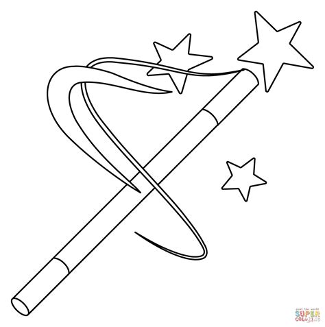 Magic Wand Emoji coloring page | Free Printable Coloring Pages