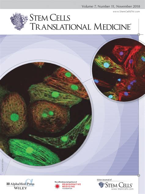 Stem Cells Translational Medicine Wiley Online Library