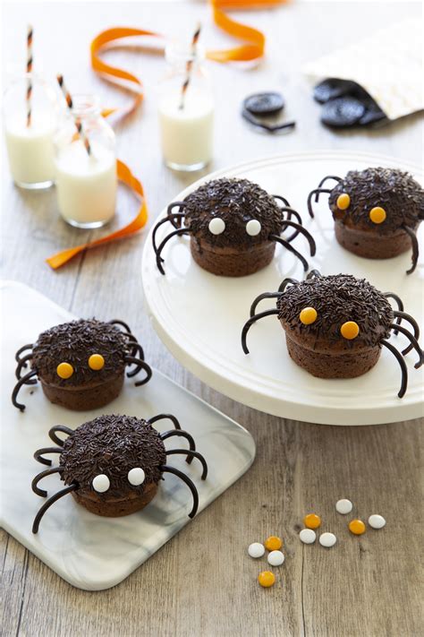 Muffins araignée Recette Petit gâteau halloween Nourriture