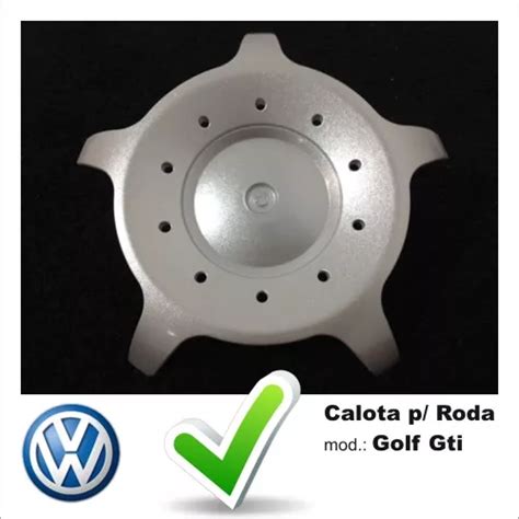 2 Calotas Tampa Miolo Roda Original Scorro S187 Golf Gti 17