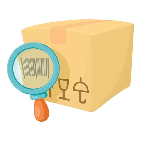 Barcode box icon, cartoon style 14862203 Vector Art at Vecteezy