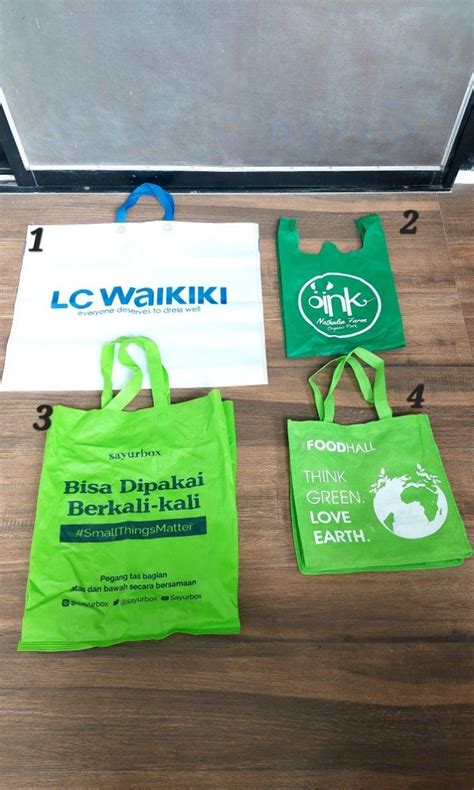 Spunbond Tas Belanja Eco Shopping Bag Foodhall Sayur Box Lc Waikiki