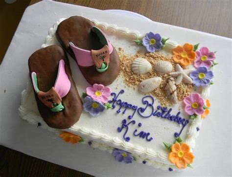 Flip Flops Decorated Cake By Donna Tokazowski Cake Cakesdecor