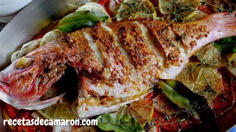 Receta De Pescado Huachinango Al Horno Receta Saludable