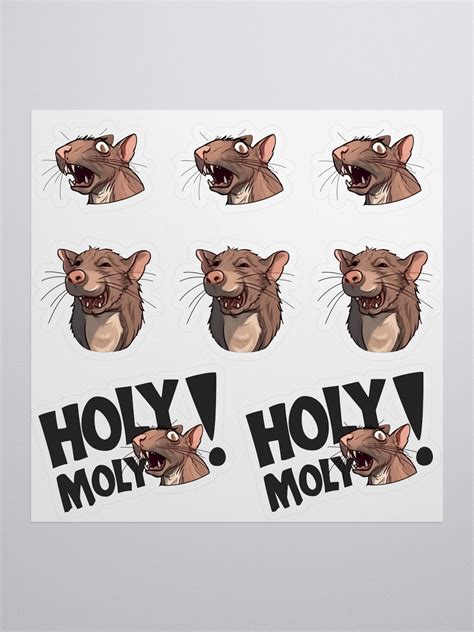 RAT emote sticker sheet (big emotes) | Surrey's RAT shop