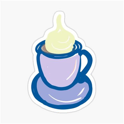 Cappuccino Sticker For Sale By A Rob A Redbubble