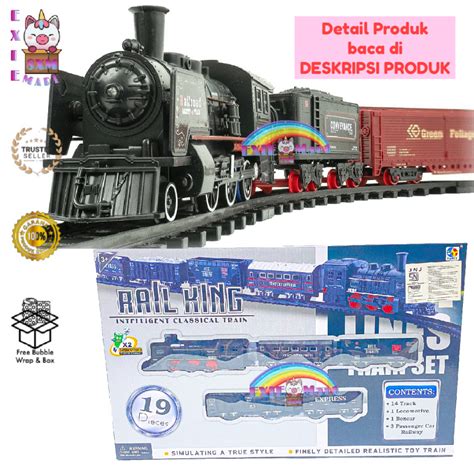 Jual Mainan Anak Kereta Api Rail King Isi Pcs Tl Mainan Kereta