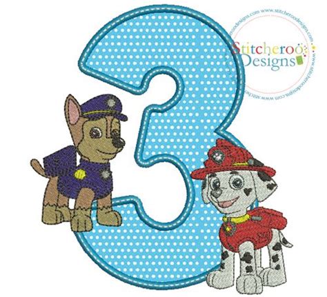 Paw Patrol Machine Embroidery Designs