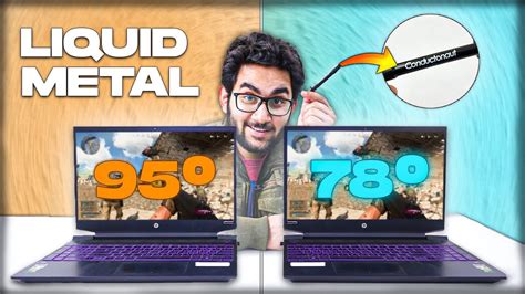 Liquid Metal For Gaming Laptops Huge Difference😮 Youtube