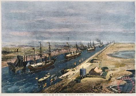 Others Suez Canal, 1869 painting - Suez Canal, 1869 print for sale