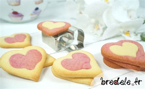 Sabl S Coeurs Bicolores Petits Biscuits Bicolores Bredele Fr