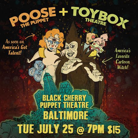 Upcoming Events - BLACK CHERRY PUPPET THEATER