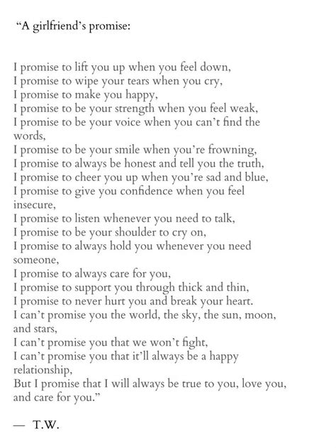 Can Be A Boyfriends Promise Too Promise Quotes Love Letters