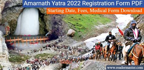 Amarnath Yatra 2022 Online Registration Form Pdf Permit Health Riset