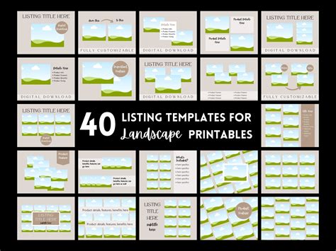 Etsy Listing Template, Mockup Bundle Printables, Listing Photo, Sell on ...