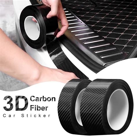 New Nano Carbon Fiber Car Sticker DIY Paste Protector Strip 蝦皮購物