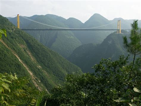 Sidu River Bridge, Hubei, China ‎[3,264 × 2,448] : InfrastructurePorn