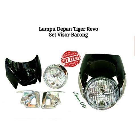 Jual VISOR BARONG KUPINGAN SET LAMPU TIREV TIGER REVO MODEL ORIGINAL