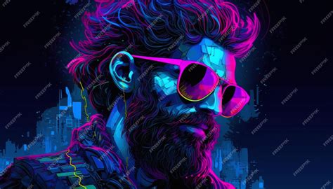 Premium AI Image | cyberpunk neon background