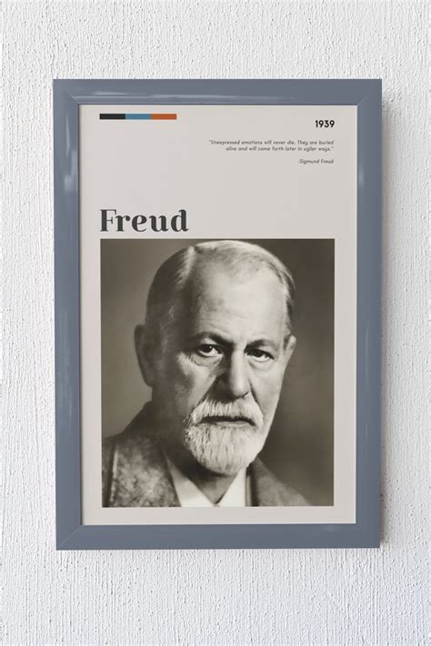 Sigmund Freud Poster Wall Art Printable Digital Art Downloadable Quote